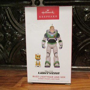 Hallmark 2022 Keepsake Ornament Buzz Lightyear and Sox NWT